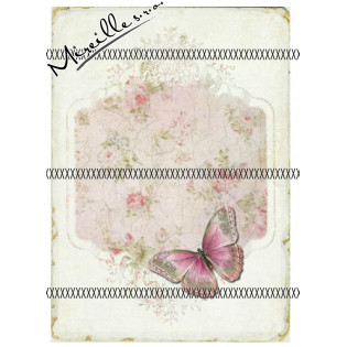 Bavlněný autorský panel smetanový s oknem a motýlem