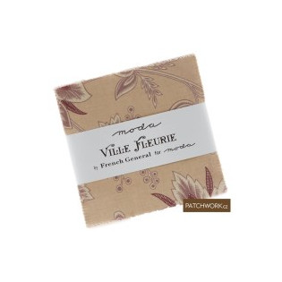 Charm pack MODA French General Ville Fleurie