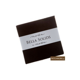 Charm pack MODA Bella Solids Black
