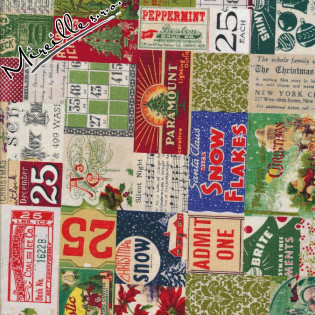 Látka Eclectic Elements Merriment - vánoční patchwork