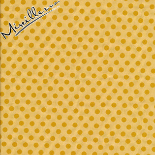 Látka Tilda Medium dots Flaxen Yellow, 39 cm