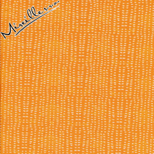 Látka Cori Dantini Basic - oranžová  s čárky
