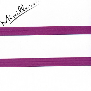 Bavlněný šikmý proužek malinově fialový, 20 mm