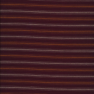 Tkaná bavlna MODA Homemade Homespuns - oranž pruhy na fialové, 52 cm