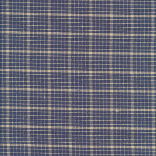 Tkaná bavlna MODA Homemade Homespuns - složitější modrá kostka