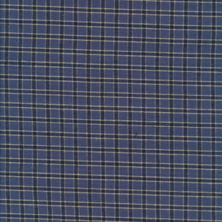 Tkaná bavlna MODA Homemade Homespuns - modrá kostka