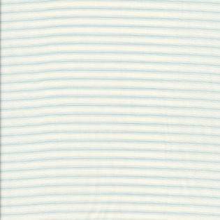 Látka MODA Cottage Linen - smetanová s modrými pruhy