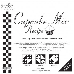 Cupcake Mix Recipe 1 pro charm pack 5"