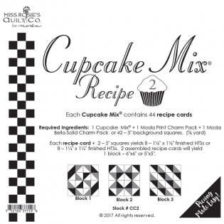 Cupcake Mix Recipe 2 pro charm pack 5"