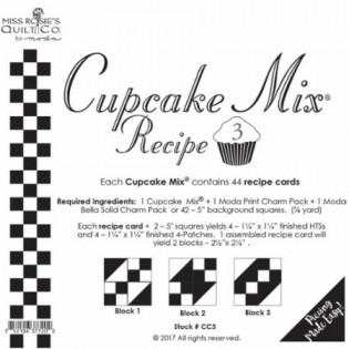 Cupcake Mix Recipe 3 pro charm pack 5"