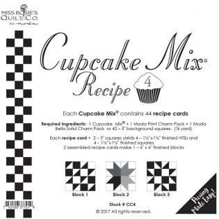 Cupcake Mix Recipe 4 pro charm pack 5"