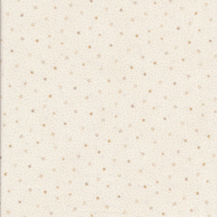 Látka Linen Closet smetanová s malými hvězdami, 46 cm